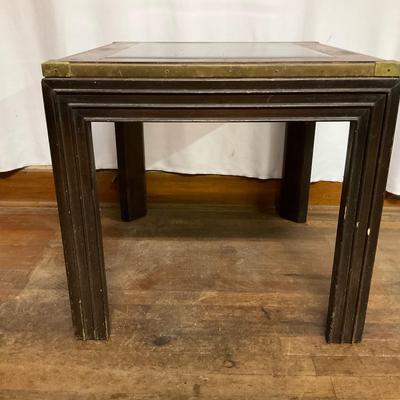 Vintage Coffee Table With Glass Top