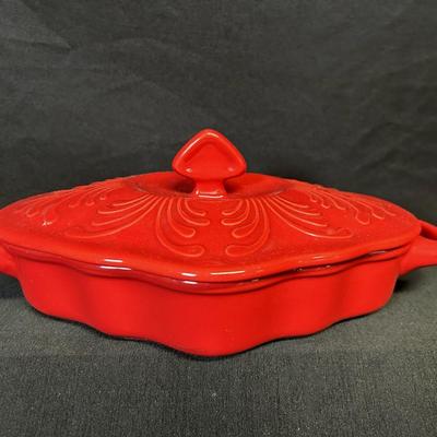 Chantal Talavera Stoneware Covered Casserole Dish