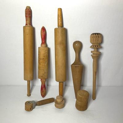 Assortment Of Rolling Pins And More 