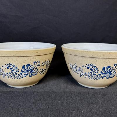Pyrex Homestead Blue Small Bowls