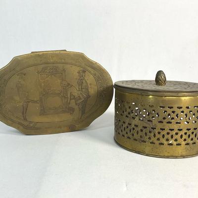 Vintage Brass Containers