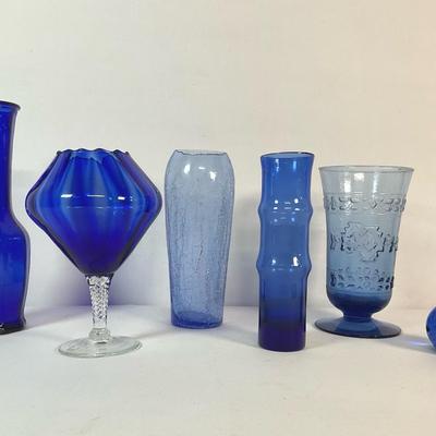 Vintage Cobalt Blue Glassware