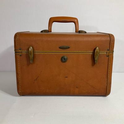 Vintage Light Brown Samsonite Train Case 