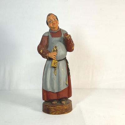 Vintage Monk Statue