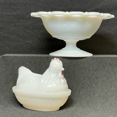 Vintage Milk Glass 