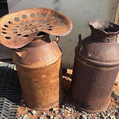 Antique Milk Cans 