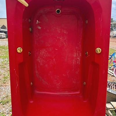 Gorgeous Red Bathtub 