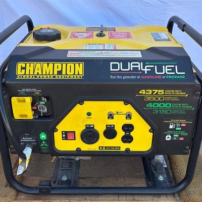 “Champion” 3500-Watt Dual Fuel Generator