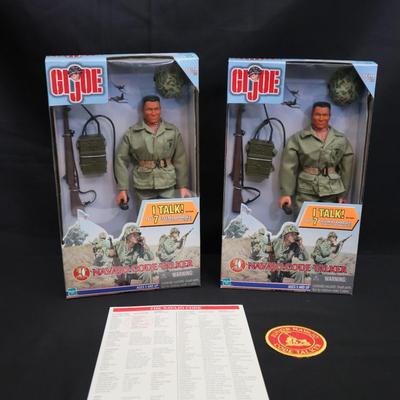 GI Joe 12” Action Figures | Navajo Code Talker | Hasbro 1999 | Talking Figures w/ Patch & Code Sheet