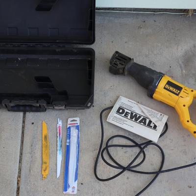 DeWalt DW304P Reciprocating Saw | 10A Corded | w/ Blades & Hard Case