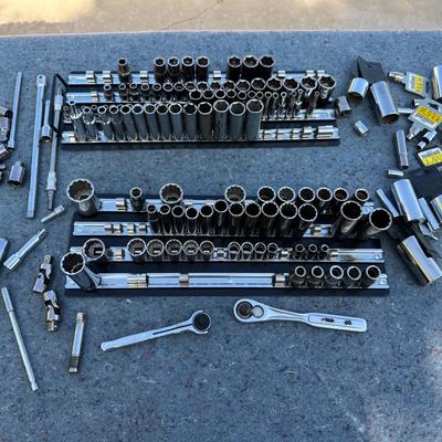Large Socket & Driver Lot | Craftsman & Others | SAE & Metric | 3/8” & 1/2” Drive