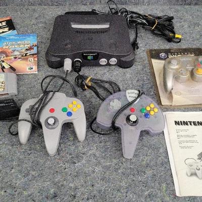Nintendo 64 Console Bundle | Star Wars Racer Game, 3 Controllers, Manual & More