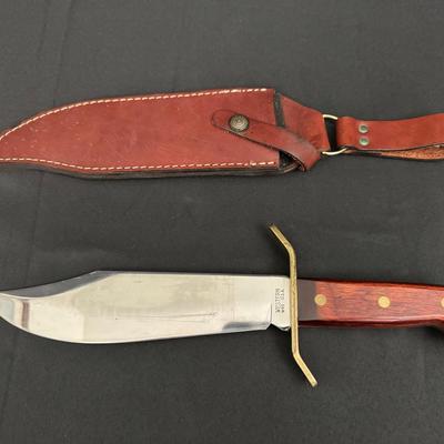 Western W49 Bowie Knife – Made in USA with Leather Sheath | 14” Overall