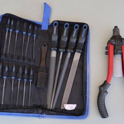 Doyle Rivet Nut Tool & Predva Precision File Set | Heavy-Duty Installer + Case

