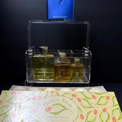Bvlgari BLV Perfume, Vintage Mary Chess Roman Bath Oil, 36 Scented Soaps 