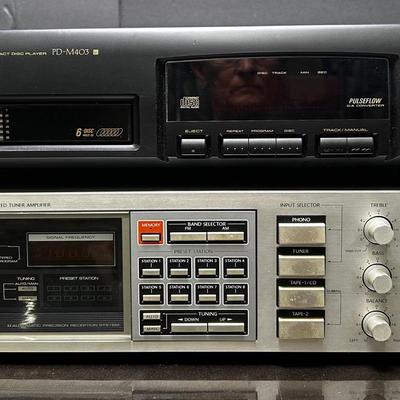 Onkyo Tuner Amplifier Model TX-25 & Pioneer PD-M403 Multi-Disc CD Player