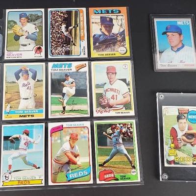 Johhny Bench Topps Rookie Baseball Card 1969, Plus Tom Seaver Collection