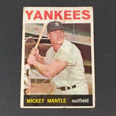 Mickey Mantle 1964 Topps Baseball Card - New York Yankees