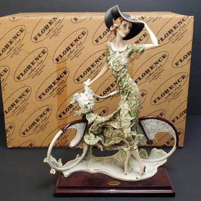 Giusseppe Armani “Bicycle Spring” Figurine - With Box 15”h
