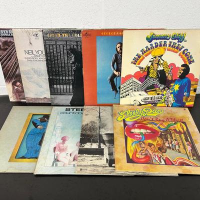 Vintage Vinyl Records – Steely Dan (5 incl. Can't Buy a Thrill), Neil Young (2), J. Cliff