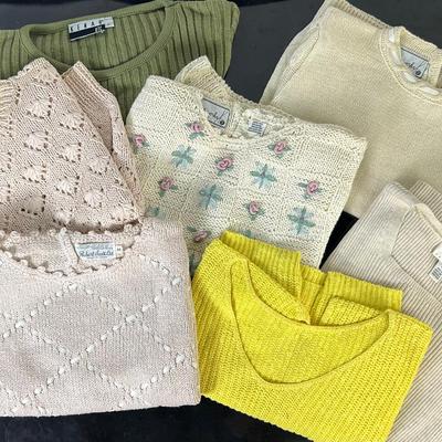 Vintage Short-Sleeve Sweaters -Needleworks, Robert Scott, Kenar & More (S-L)