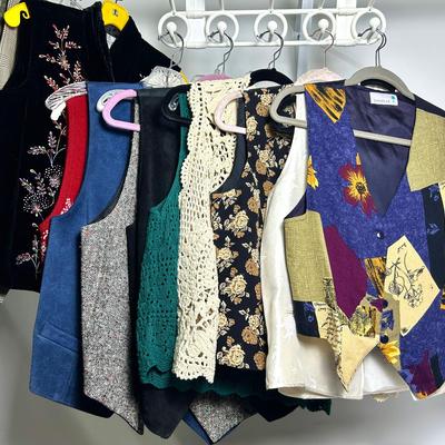 Vintage Leather, Silk, Wool & More Vests - Studio 8, Danielle B, Spencer Jeremy & More