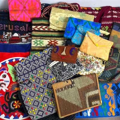 Vintage & Handcrafted Pouches, Tapestry Bags, Ethnic Clutches, And More