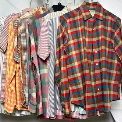 Vintage Plaid & Striped Button-Up’s - L.L. Bean, Casual Corner & More (S-M)