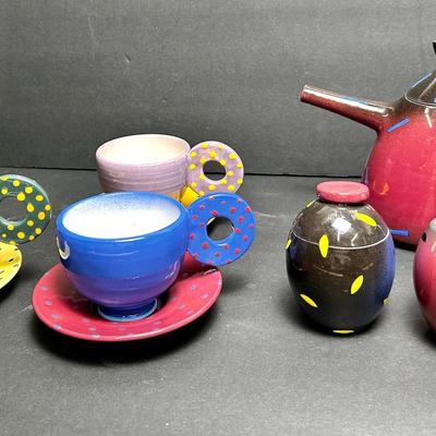 Lori Ehrlich Katz Painted Pottery / Tea 