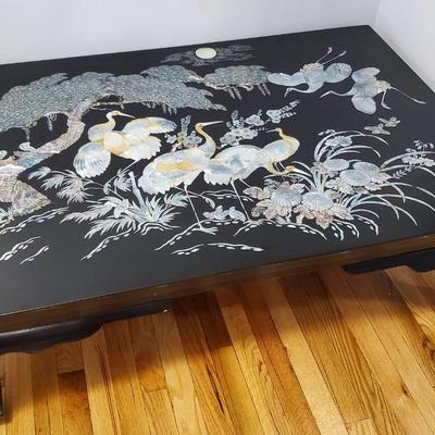 Korean Mother Of Pearl Coffee Table