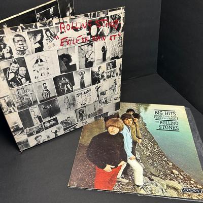 Vintage Vinyl Records – The Rolling Stones "Big Hits" & "Exile on Main St." (2-LP Set)