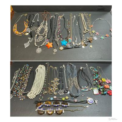 Costume Jewelry Including Necklaces, Pendants And More 