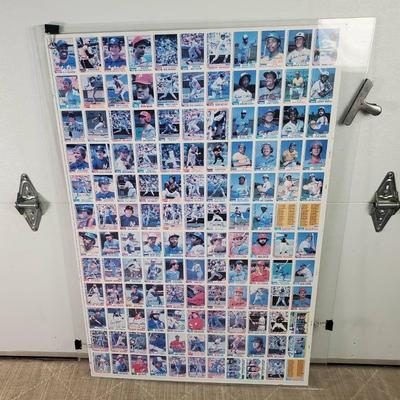 Topps Baseball Cards 1982 Uncut Sheet With HOFers Molitor. Yount, Yastrzemski, Seaver 