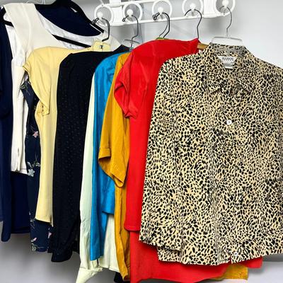 Womens Silk Tops- Allison Taylor, Evan Picone, Carole Little & More (S-M)