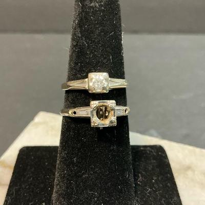 14kt White Gold Women’s Diamond Rings 