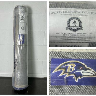 Official Baltimore Ravens Wool Blend Rug - 35” Depth