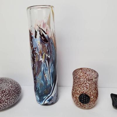 Signed Art Glass - Tallest Piece 11.5”h