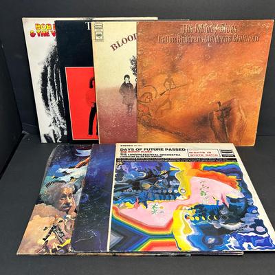 Vintage Vinyl Records: Bob Marley, The Moody Blues (4 LPs), Blood, Sweat & Tears, The J. Geils Band