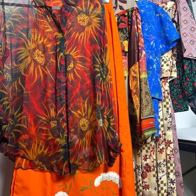 Vintage Floral-Print Clothing - Flobert, Pendleton, Karin Stevens, Chicos & More (S-M)