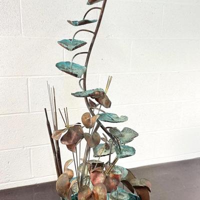 Copper Electric Water Fountain – 49" Tall Indoor/Outdoor Decor