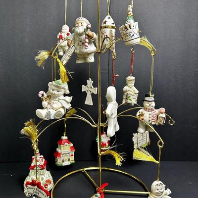 Lenox Christmas Ornaments Plus Display Tree 23”h