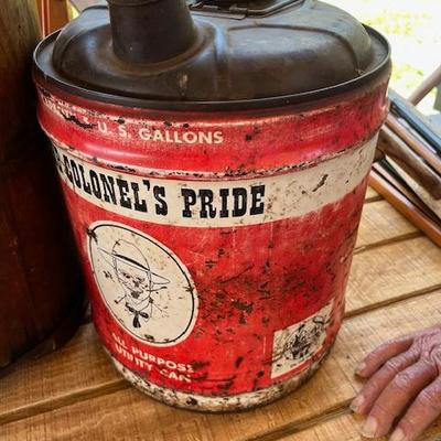 Antique Gas can 