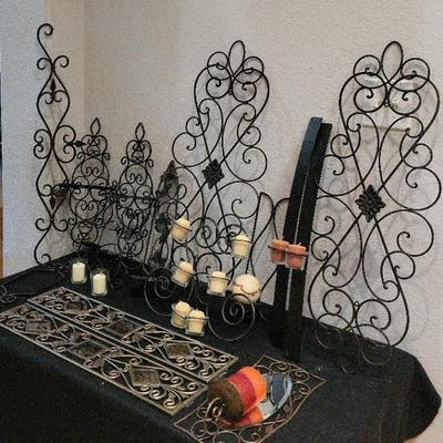 Iron Wall Decor: Some W/candles