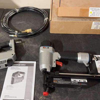 Porter Cable Straight Finish Nailer And Pneumatic Stapler