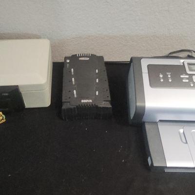 HP Photosmart 7760, CyberPower 550VA, and Sentry 1100 Safe