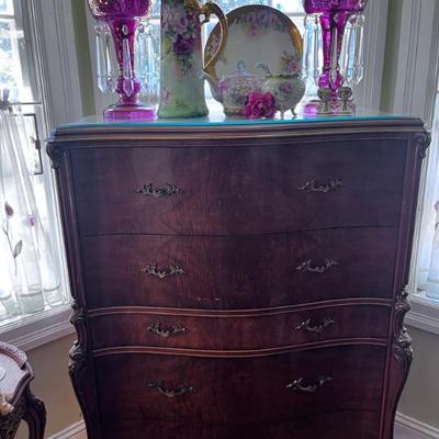 Sale Photo Thumbnail #38: HIGHBOY CANBINET
RED CANDLE URNS