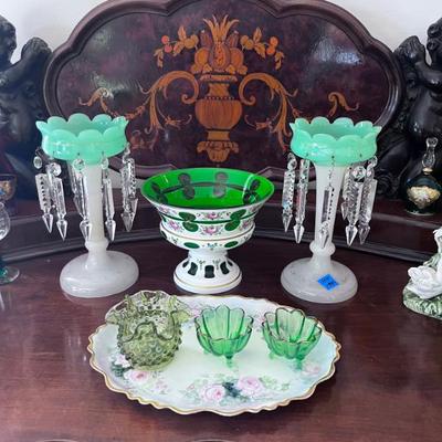 Sale Photo Thumbnail #22: GLASS CANDLE HOLDERS 