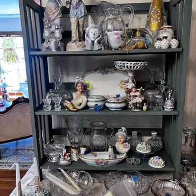 Sale Photo Thumbnail #35: CRYSTAL BOWLS AND SERVING PICES