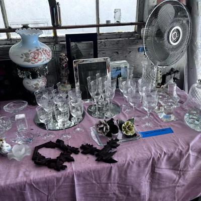 Sale Photo Thumbnail #85: GLASSWARE AND CRYSTAL GLASSES