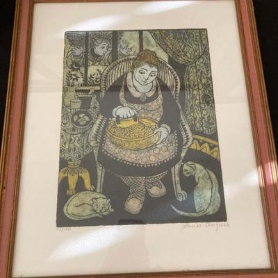 Woodcut by Louise August 